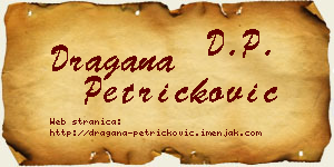Dragana Petričković vizit kartica